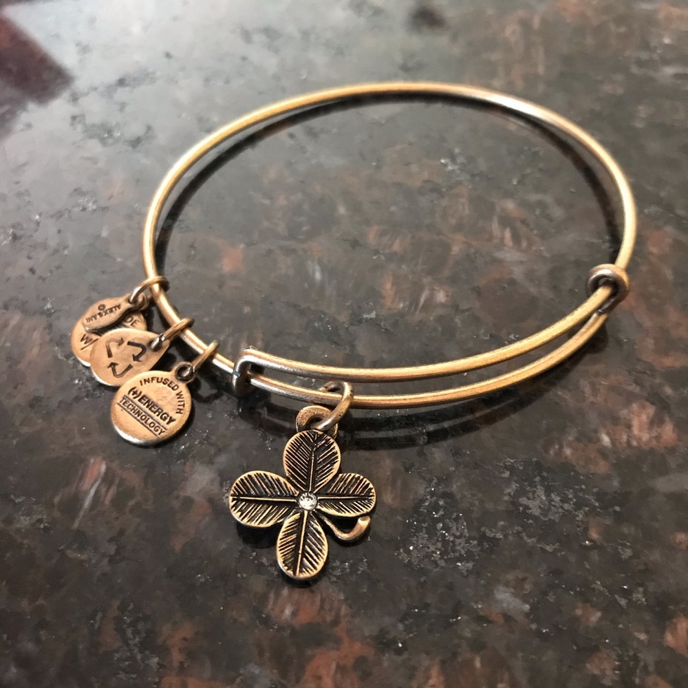 Alex & Ani flower bangle